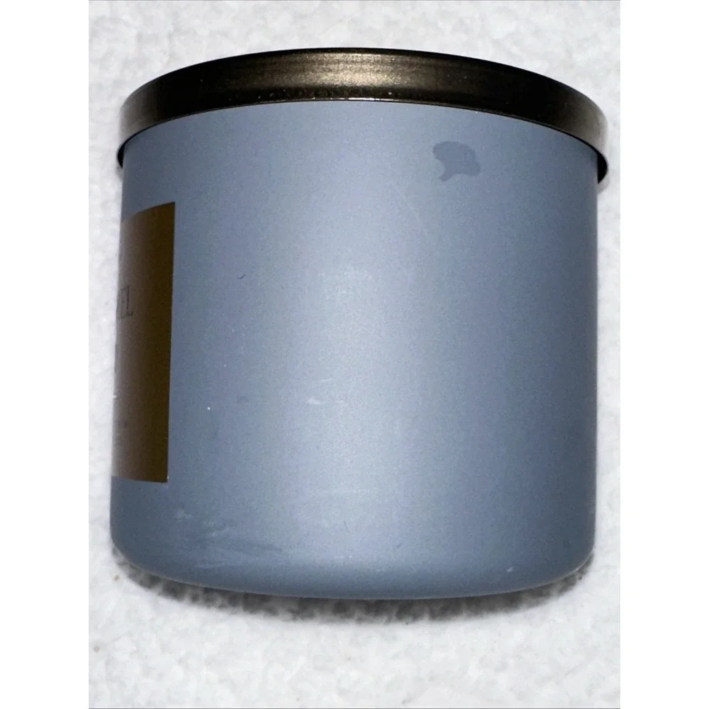 White Barn Bath & Body Works Caramel + Oud 3-Wick Scented Candle 14.5 oz Gold